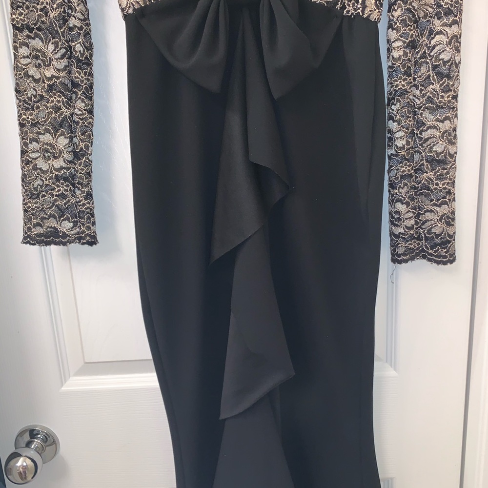 Black and Gold Formal Dress - Picture 7 of 8